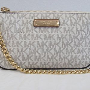 Michael Kors Chain Pouchette Signature MK Logo